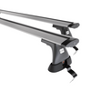 Základní nosič na střechu auta pro Fiat Grande Punto Hatchback (2005-2010) - příčný nosič - stříbrné střešní příčníky - bez montážních prvků - Hliník