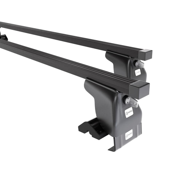 Základní nosič na střechu auta pro Skoda Superb mk I Sedan (2002-2004) - příčný nosič - černé střešní příčníky - bez montážních prvků - Ocel