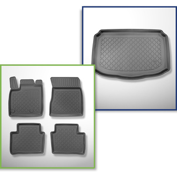 Sada rohož do zavazadlového prostoru a autokoberečky TPE na míru do: Nissan Qash