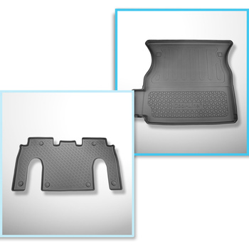 Sada rohož do zavazadlového prostoru a autokoberečky TPE PREMIUM na míru do: Tes