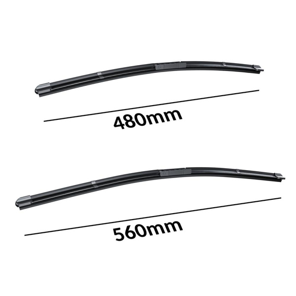 Automobilové stěrače na přední sklo pro Dacia Duster II SUV (01.2018-2024) - listy ploché