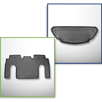 Sada rohož do zavazadlového prostoru a autokoberečky TPE na míru do: Tesla Model
