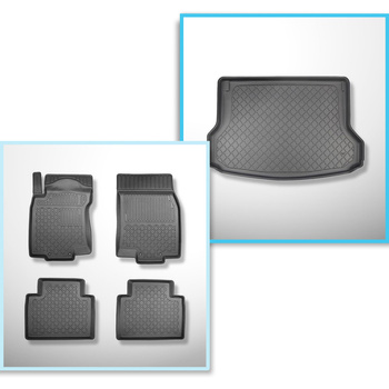 Sada rohož do zavazadlového prostoru a autokoberečky TPE na míru do: Nissan X-Tr