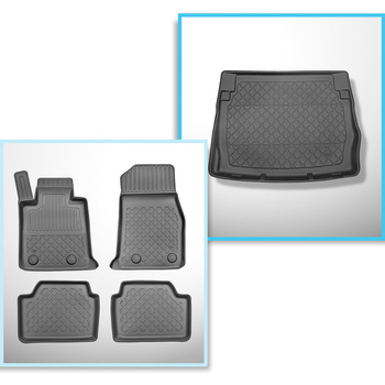 Sada rohož do zavazadlového prostoru a autokoberečky TPE na míru do: BMW Řada 1 