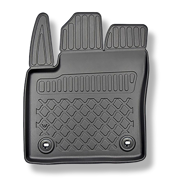 Sada rohož do zavazadlového prostoru a autokoberečky TPE na míru do: Toyota C-HR SUV (01.2017-12.2023) - s / bez subwooferu; možnost odstřihnutí pravého výklenku; také pro hybridy; ne pro verzi 2.0 Hybrid Dynamic Force