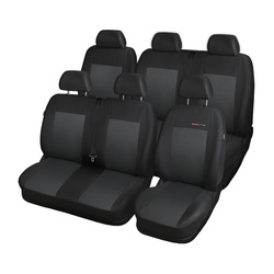 Potahy šité na míru pro Volkswagen Transporter T6 Van (2015-2019) na dvě řady sedadel - návleky na autosedadla - E3