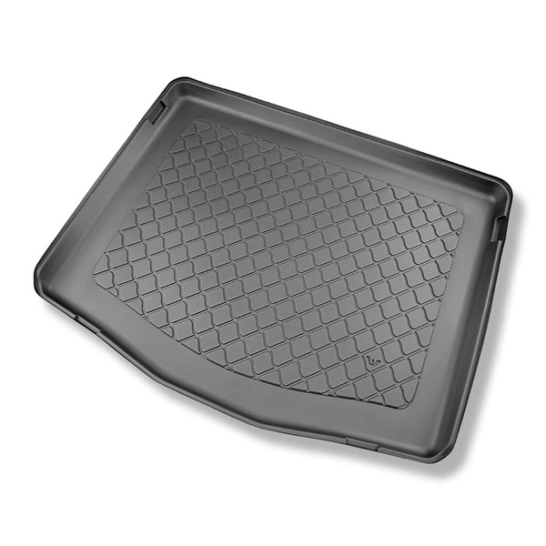 Sada rohož do zavazadlového prostoru a autokoberečky TPE na míru do: Ford Mustang Mach-E SUV (05.2021-....) - horní zavazadlový prostor; pohyblivá podlaha v nejvyšší poloze