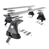 Základní nosič na střechu auta pro Renault Scenic mk III MPV (2009-2016) - příčný nosič - stříbrné střešní příčníky - bez montážních prvků - Hliník