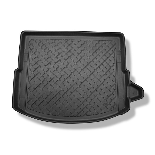 Rohož do zavazadlového prostoru pro: Land Rover Discovery Sport L550 SUV (01.2015-....) - 5/7 míst; třetí řada snížená; také pro modely s upevňujícími kolejnicemi; pravý odnímatelný výklenek; také Plug-in-Hybrid