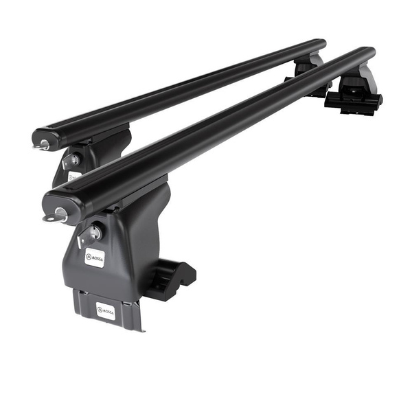 Základní nosič na střechu auta pro Hyundai Getz Hatchback (2002-2004) - příčný nosič - černé střešní příčníky - bez montážních prvků - Hliník