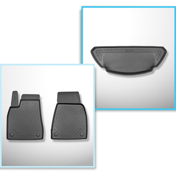 Sada rohož do zavazadlového prostoru a autokoberečky TPE PREMIUM na míru do: Tes