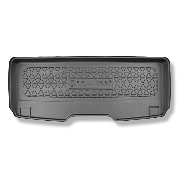 Rohož do zavazadlového prostoru pro: Volkswagen Multivan T7 Van (10.2021-....) - Krátký rozvor náprav; za třetí řadou sedadel; také pro verzi eHybrid PHEV