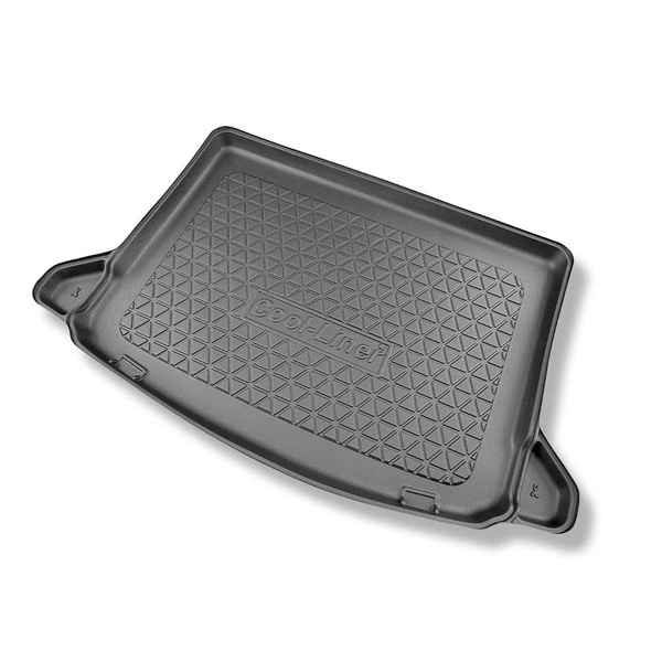 Sada rohož do zavazadlového prostoru a autokoberečky TPE PREMIUM na míru do: Mercedes-Benz Třída A W177 250e Plug-in Hybrid Hatchback (08.2019-....) - odnímatelné výklenky u modelů s bočními síťkami; rovněž s hybridním pohonem