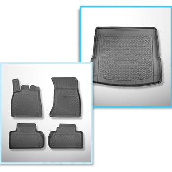 Sada rohož do zavazadlového prostoru a autokoberečky TPE PREMIUM na míru do: Aud