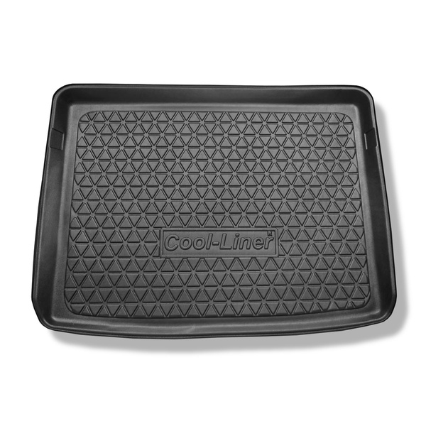 Rohož do zavazadlového prostoru pro: Mercedes-Benz Třída B W246, W247 Sports Tourer (10.2011-....) - horní zavazadlový prostor; s dvojitou podlahou zavazadlového prostoru (s EASY VARIO PLUS SYSTÉMEM (plochý nákladní povrch)); ne pro verzi Plug-in Hybrid