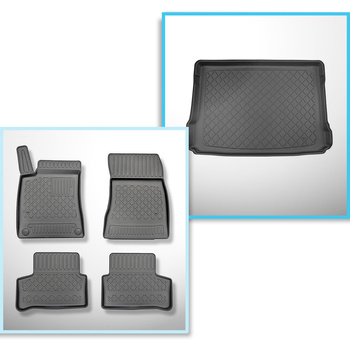 Sada rohož do zavazadlového prostoru a autokoberečky TPE na míru do: Mercedes-Be