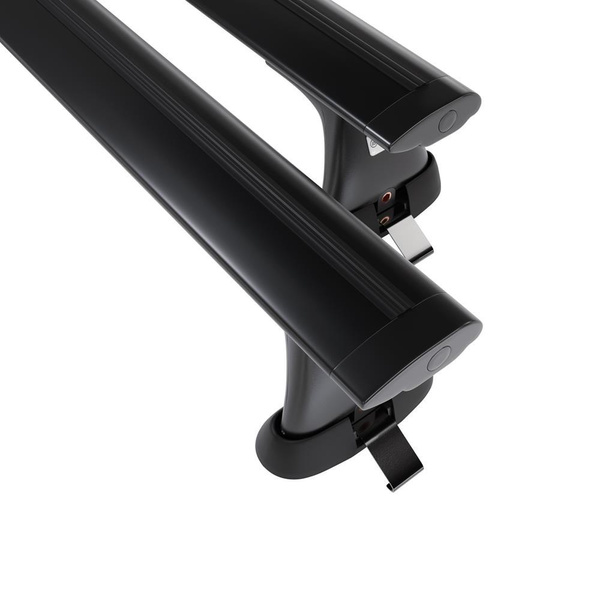 Základní nosič na střechu auta pro Toyota Hiace Van (2007-2012) - příčný nosič - černé střešní příčníky - montážní body - Hliník