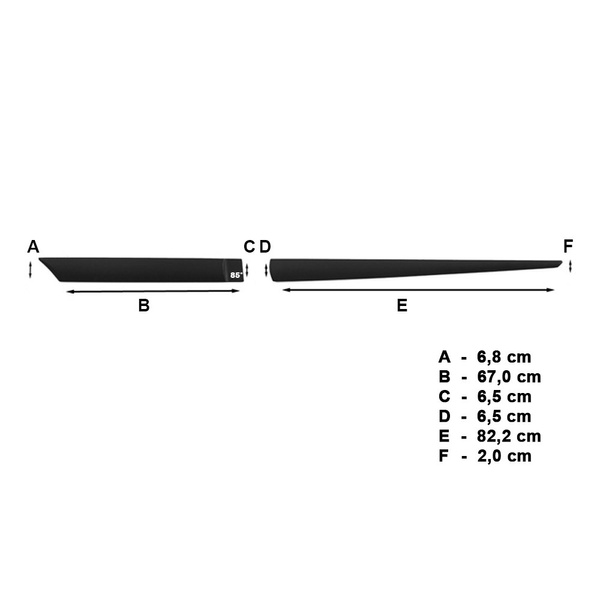 Černé boční lišty pro Chevrolet Spark Hatchback (2009-2015)