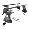 Základní nosič na střechu auta pro Fiat Bravo Hatchback (2007-2014) - příčný nosič - černé střešní příčníky - bez montážních prvků - Ocel