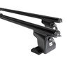 Základní nosič na střechu auta pro Nissan X-Trail SUV (2001-2006) - příčný nosič - černé střešní příčníky - T-profil - Hliník