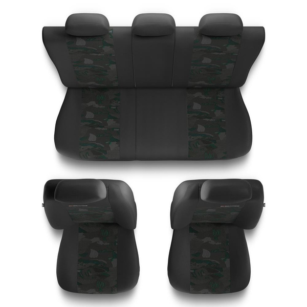 Sada univerzálních autopotahů určených pro Audi A4 B5, B6, B7, B8, B9 (1995-2024) - UNE-GR