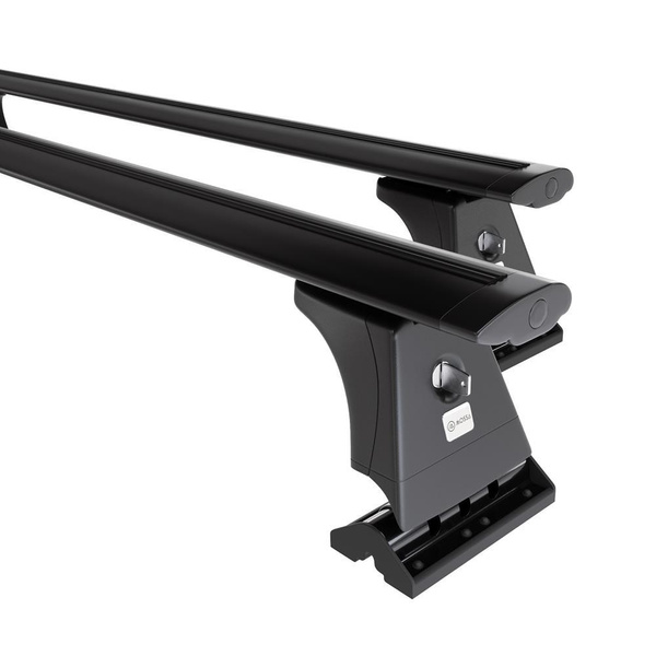 Základní nosič na střechu auta pro Mercedes-Benz Citan W415 Van (2013-2020) - příčný nosič - černé střešní příčníky - montážní body - Hliník
