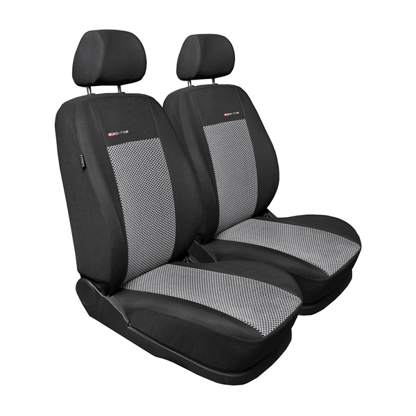 Potahy šité na míru pro Volkswagen Caddy III Cargo (2004-2015) pouze přední sedadla - návleky na autosedadla - E2
