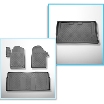 Sada rohož do zavazadlového prostoru a autokoberečky TPE na míru do: Mercedes-Be