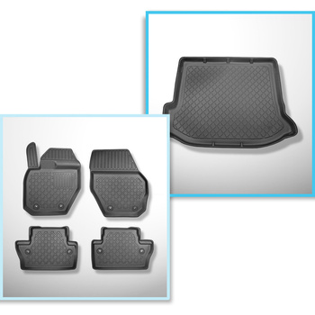 Sada rohož do zavazadlového prostoru a autokoberečky TPE na míru do: Volvo V60 K