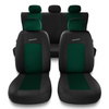 Sada univerzálních autopotahů určených pro Volkswagen Passat B4, B5, B6, B7, B8, B9 (1993-....) - S-GR