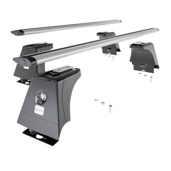 Základní nosič na střechu auta pro Peugeot Boxer III Autobus (2014-....) - příčný nosič - stříbrné střešní příčníky - montážní body - Hliník