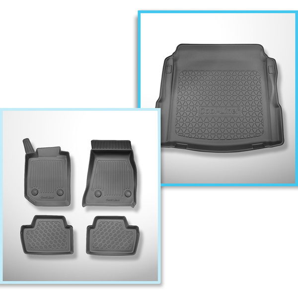 Sada rohož do zavazadlového prostoru a autokoberečky TPE PREMIUM na míru do: BMW Řada 2 G42, G87 Kupé (01.2022-....)