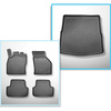 Sada rohož do zavazadlového prostoru a autokoberečky TPE na míru do: Volkswagen Golf VII Variant (09.2013-06.2020)