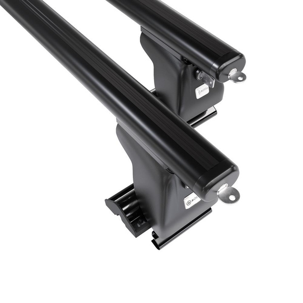 Základní nosič na střechu auta pro Kia Sportage mk II SUV (2004-2009) - příčný nosič - černé střešní příčníky - bez montážních prvků - Hliník