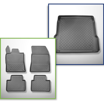 Sada rohož do zavazadlového prostoru a autokoberečky TPE na míru do: Peugeot 308