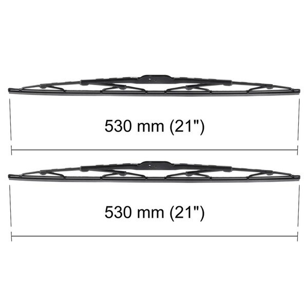 Automobilové stěrače na přední sklo pro Volkswagen Transporter T4 Van (1990-2003) - listy standard