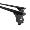 Základní nosič na střechu auta pro Fiat Ducato III Van (2006-2014) - příčný nosič - černé střešní příčníky - montážní body - Hliník