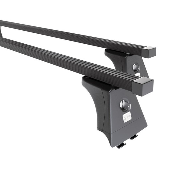 Základní nosič na střechu auta pro Renault Megane mk II Hatchback (2002-2009) - příčný nosič - černé střešní příčníky - montážní body - Ocel