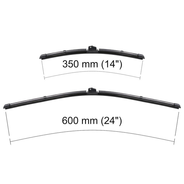 Automobilové stěrače na přední sklo pro Ford Ka II Hatchback (10.2010-05.2016) - listy ploché