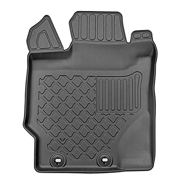 Sada rohož do zavazadlového prostoru a autokoberečky TPE na míru do: Toyota Yaris III Hybrid Hatchback (01.2015-08.2020) - spodní zavazadlový prostor; s hybridním pohonem