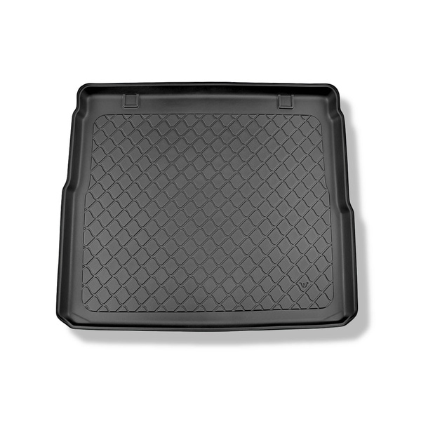 Rohož do zavazadlového prostoru pro: Honda CR-V RW V SUV (10.2018-....) - 5 míst; horní zavazadlový prostor (stejná prahová hodnota zatížení); pohyblivá podlaha v nejvyšší poloze; také pro hybridy