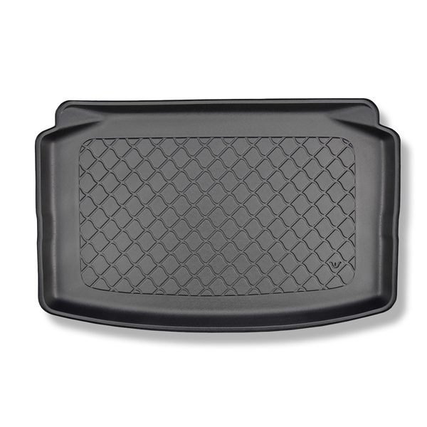 Rohož do zavazadlového prostoru pro: Volkswagen Polo VI 2G AW Hatchback (10.2017-....) - spodní zavazadlový prostor; modely bez pohyblivé podlahy zavazadlového prostoru