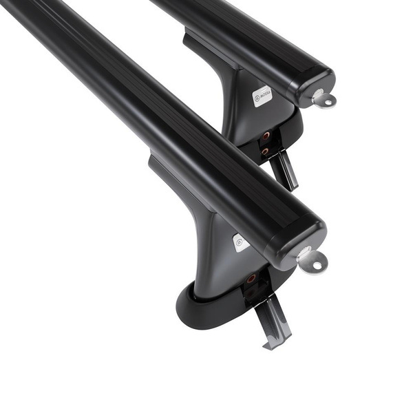 Základní nosič na střechu auta pro Nissan Note mk I MPV (2005-2013) - příčný nosič - černé střešní příčníky - bez montážních prvků - Hliník