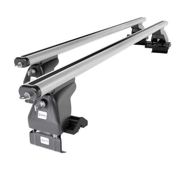 Základní nosič na střechu auta pro Hyundai Elantra mk V Sedan (2011-2015) - příčný nosič - stříbrné střešní příčníky - bez montážních prvků - Hliník