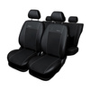 Potahy šité na míru pro Seat Mii Hatchback (2011-2019) druhá řada - plné lavicové sedadlo - návleky na autosedadla - černá