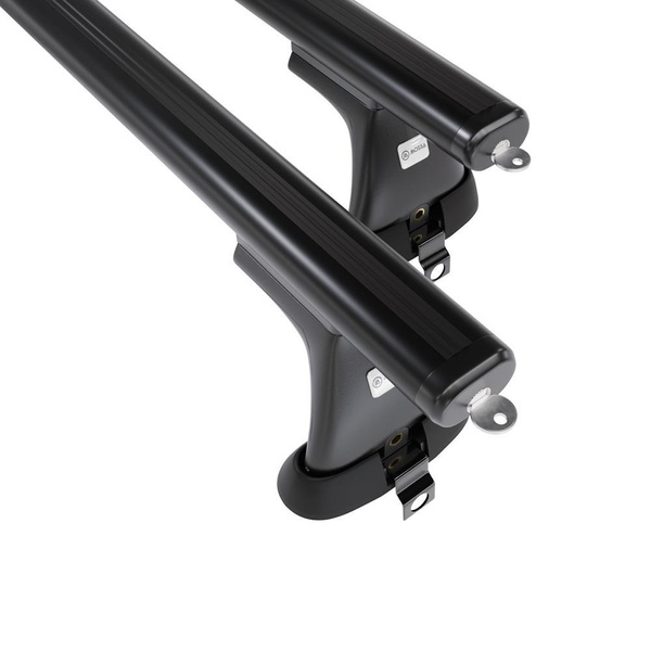 Základní nosič na střechu auta pro Mercedes-Benz Třída S W220 Sedan (1999-2005) - příčný nosič - černé střešní příčníky - bez montážních prvků - Hliník