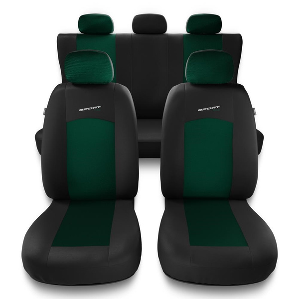 Sada univerzálních autopotahů určených pro Volkswagen Passat B4, B5, B6, B7, B8, B9 (1993-....) - S-GR