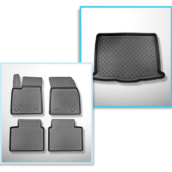 Sada rohož do zavazadlového prostoru a autokoberečky TPE na míru do: Ford Focus 