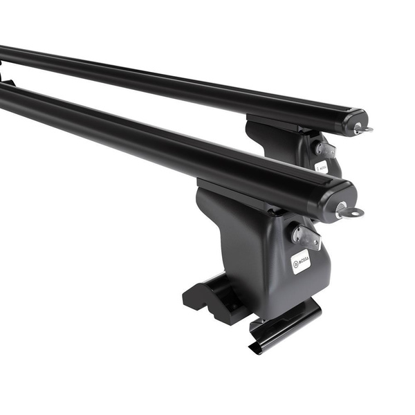 Základní nosič na střechu auta pro Chrysler PT Cruiser MPV (2001-2010) - příčný nosič - černé střešní příčníky - bez montážních prvků - Hliník