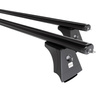Základní nosič na střechu auta pro Toyota Avensis mk III Kombi (2009-2019) - příčný nosič - černé střešní příčníky - montážní body - Hliník